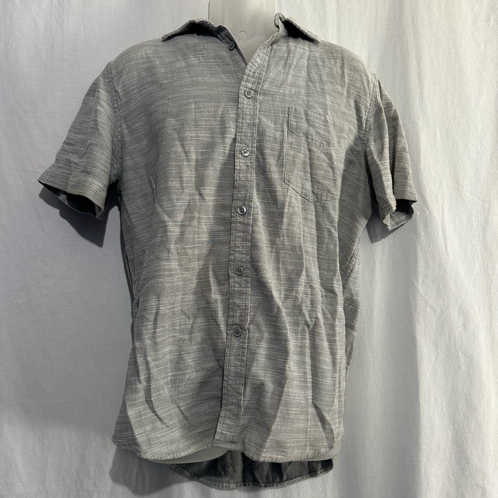Mossimo Supply Co. Gray Button Down Shirt Men’s Size L Casual